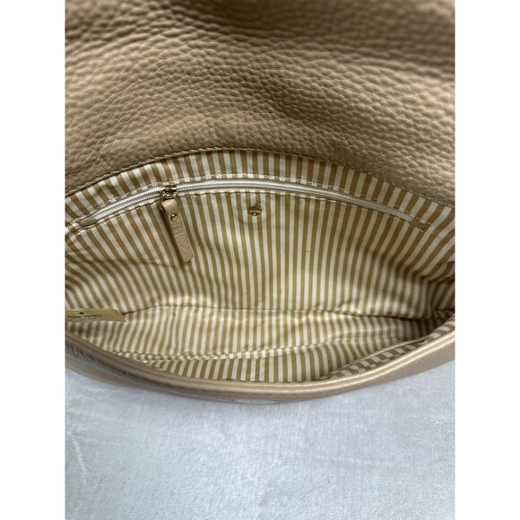 Kate Spade Cobble Hill Marsala Bag Leather Tan Taupe Flap Over Crossbody - Picture 7 of 14